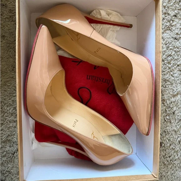 Christian Louboutin Blush Patent Leather Heels